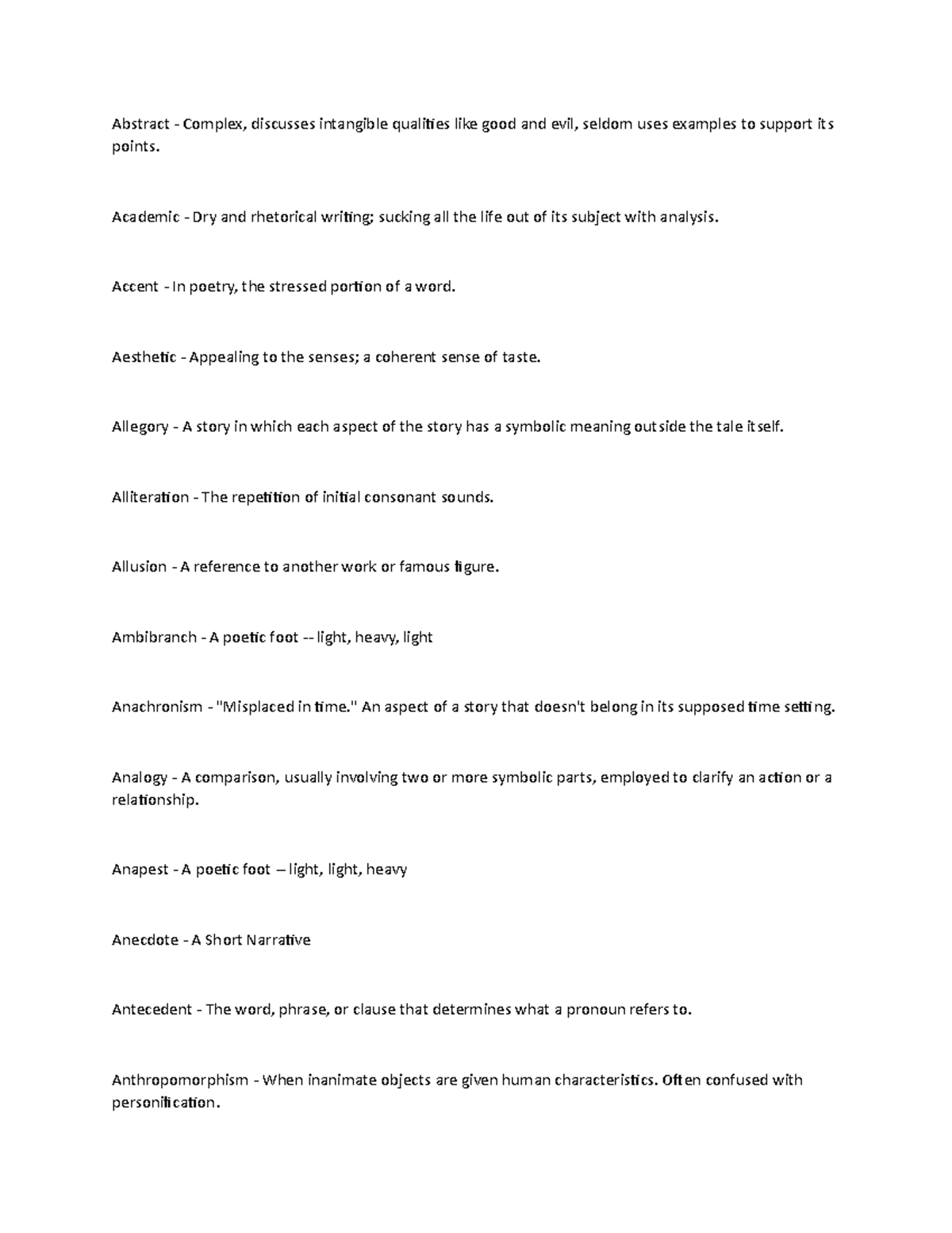 Note 1 - study guide - Abstract - Complex, discusses intangible ...