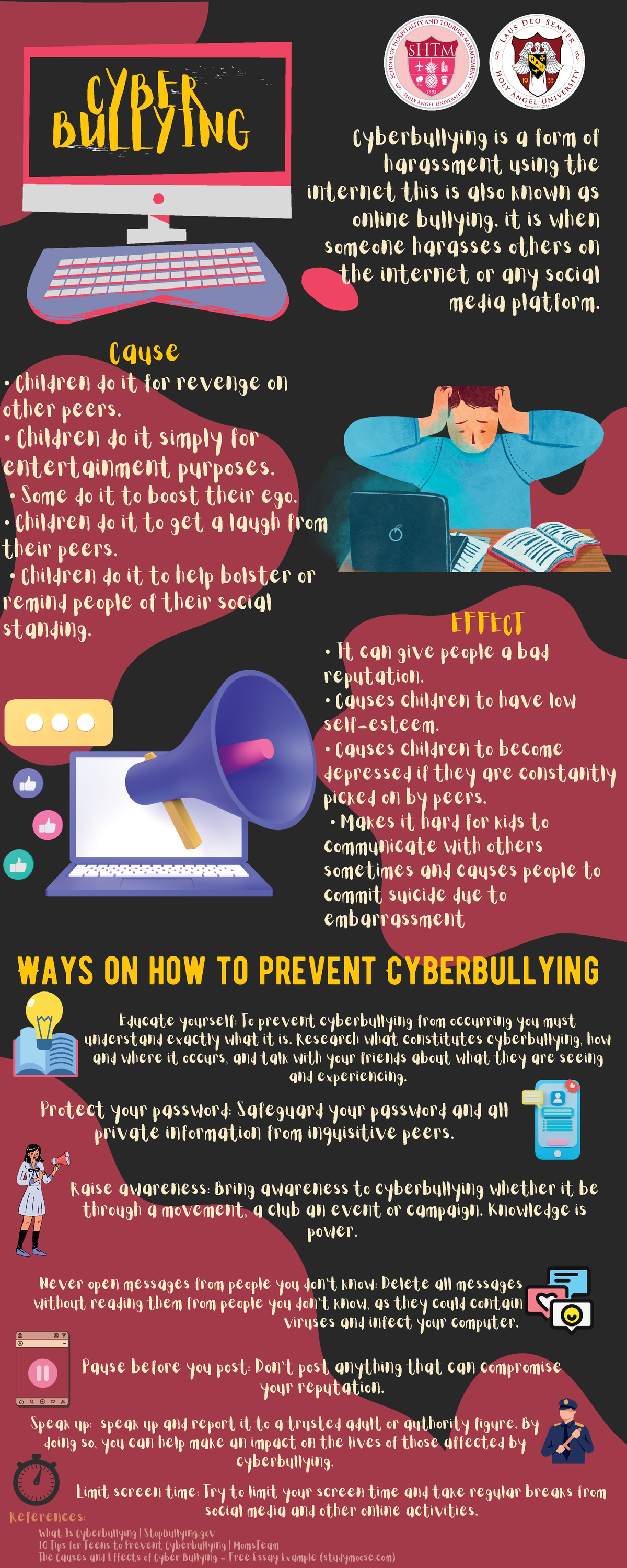 NSTP Group 3 Infographic Cyber-Bullying - Educate yourself: To prevent ...