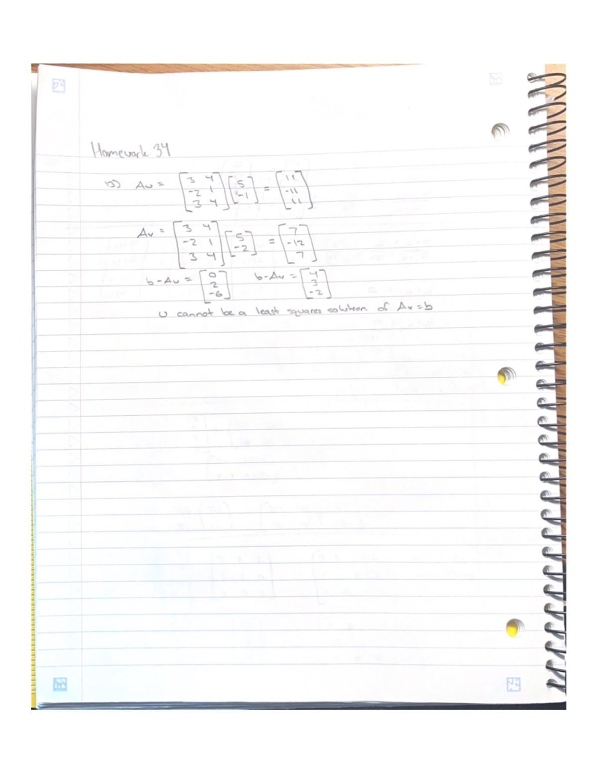 HW34 - HW34 - MA 26500 - Homework 34 13) Au 34 Av 3 34 or U cannot be a ...