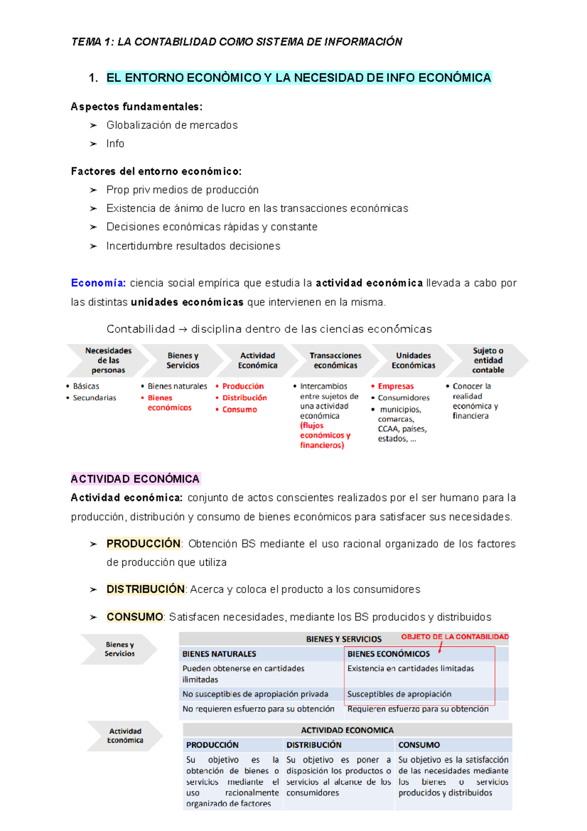 La contabilidad como sistema de información. TEMA 1 - TEMA 1: LA ...