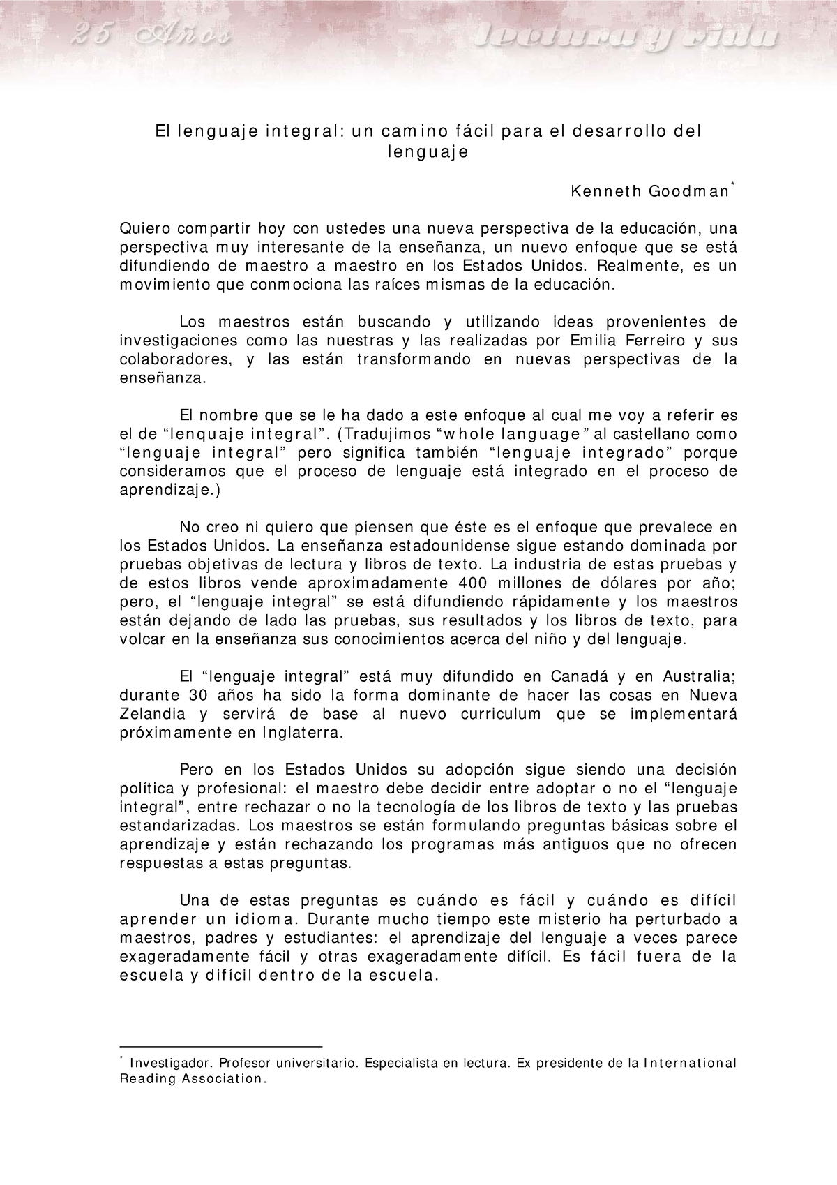 Lenguaje Integral Goodman - El Lenguaje Integral: Un Camino Fácil Para ...