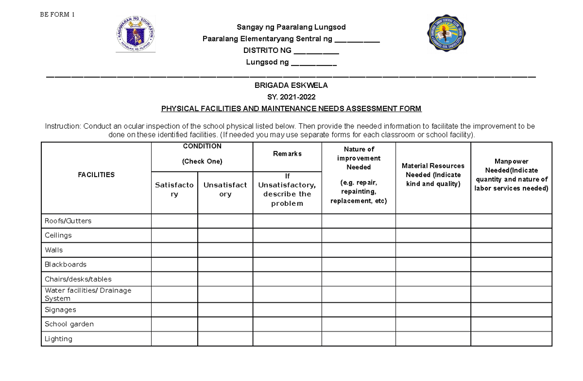 Brigada eskwela attendance form 4 my xxx hot girl