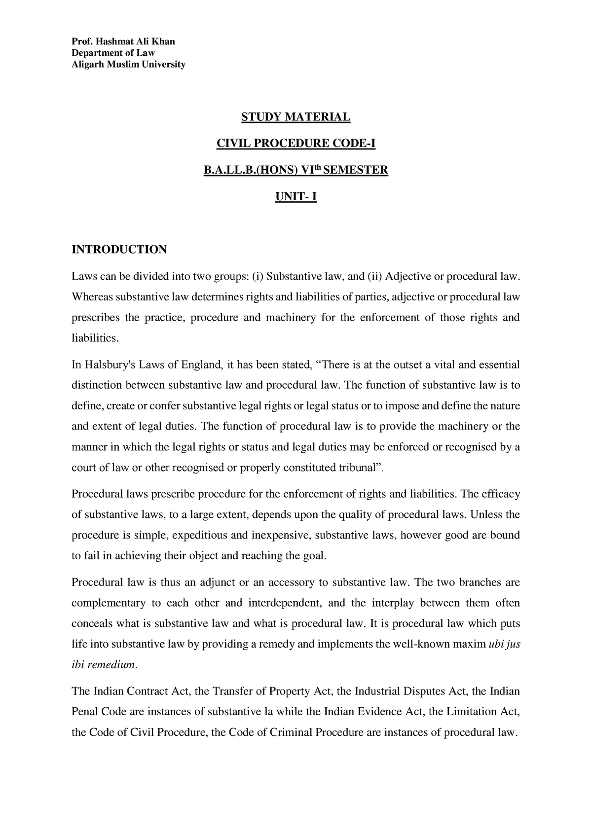 civil-procedure-code-department-of-law-aligarh-muslim-university