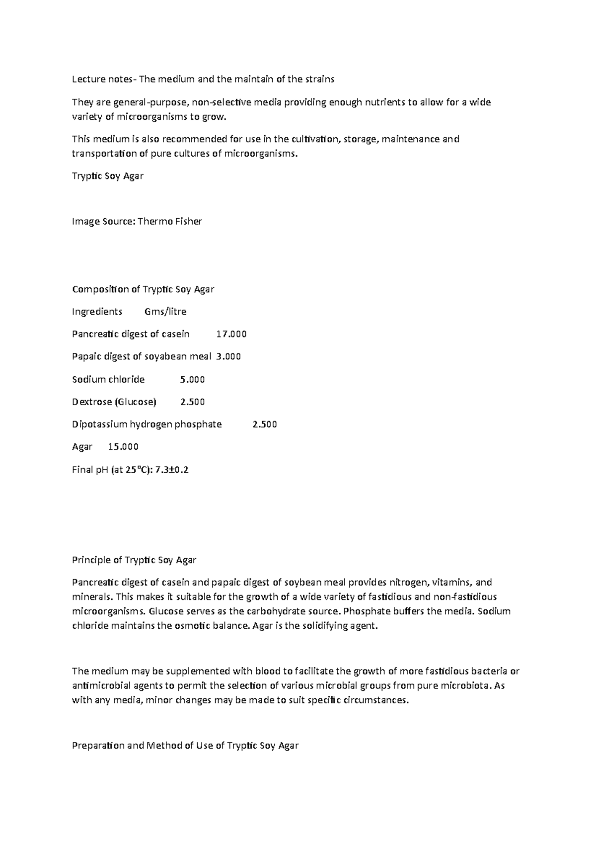 Lecture notes- The medium and the maintain of the strains - This medium ...