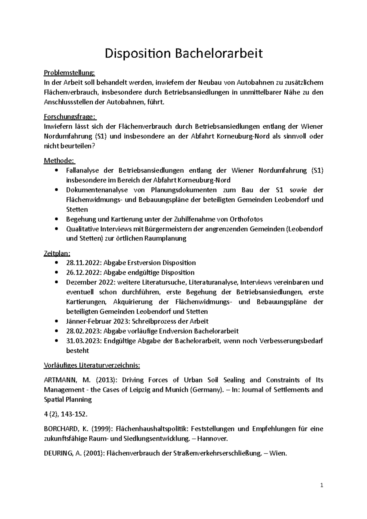 Einkünfte Aus Nichtselbstständiger Arbeit Beispiele Disposition Bachelorarbeit - Disposition Bachelorarbeit Problemstellung
