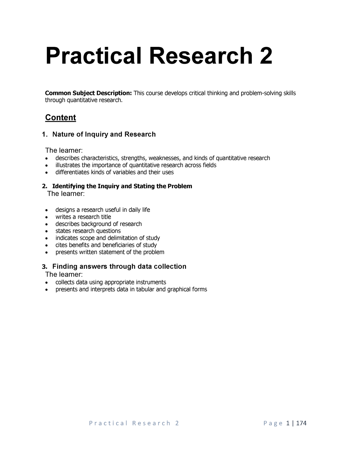 practical research 2 conclusion and recommendation