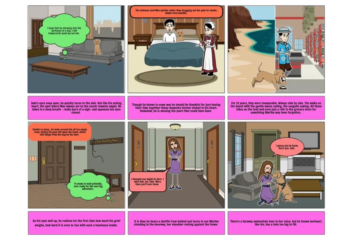 JAKE Comic Strip review The sickness took Max quickly rather
