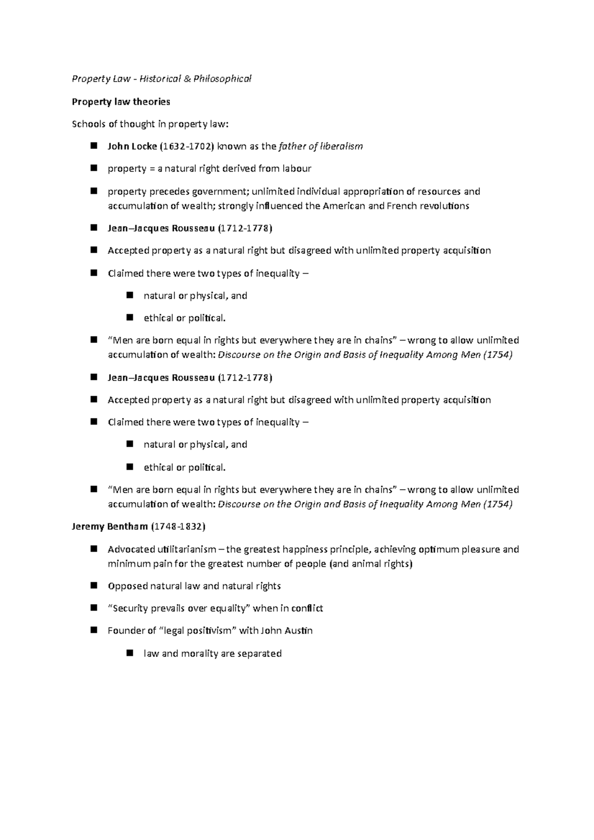 property-law-history-week-1-property-law-historical