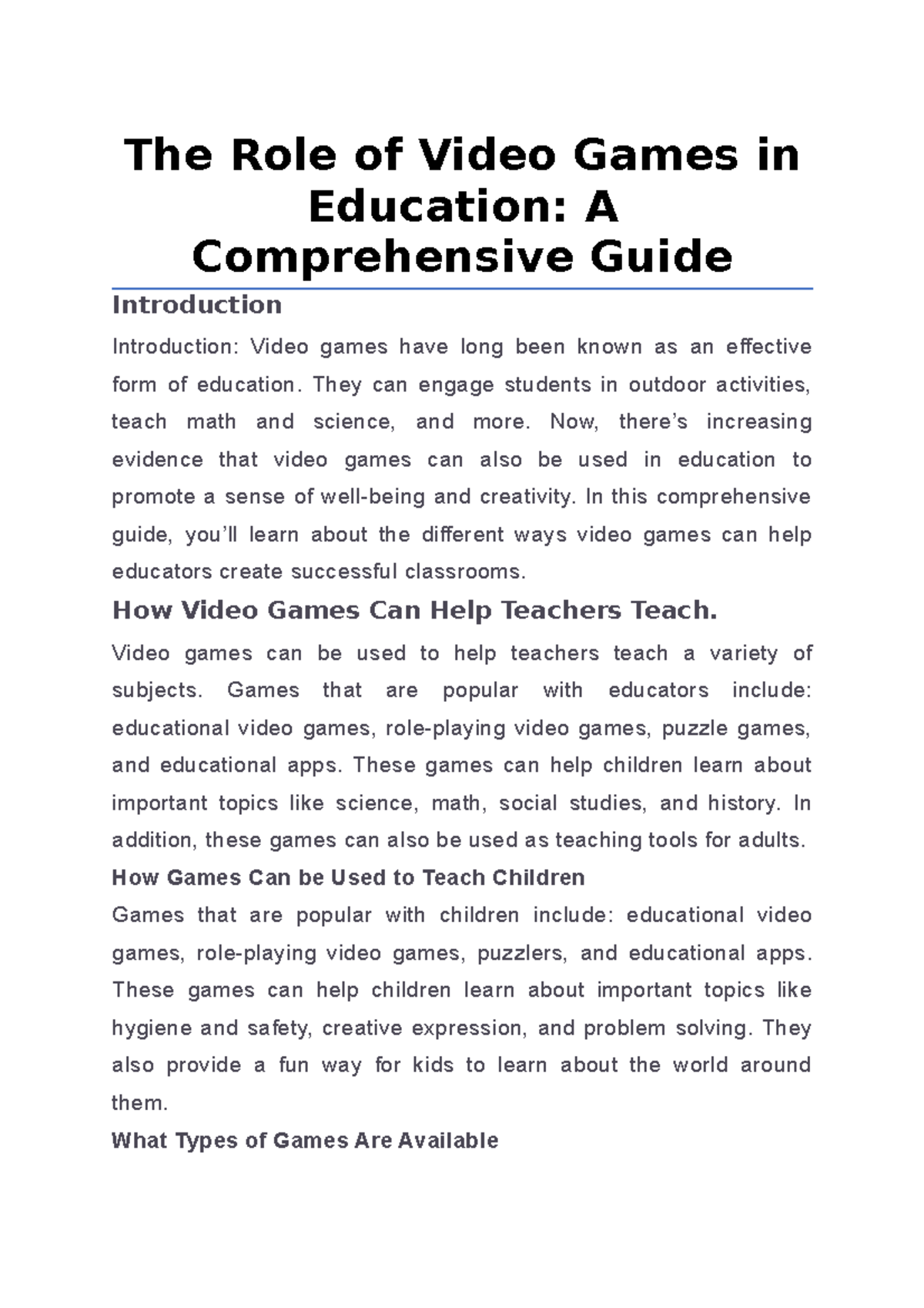 the-role-of-video-games-in-education-a-comprehensive-guide-the-role