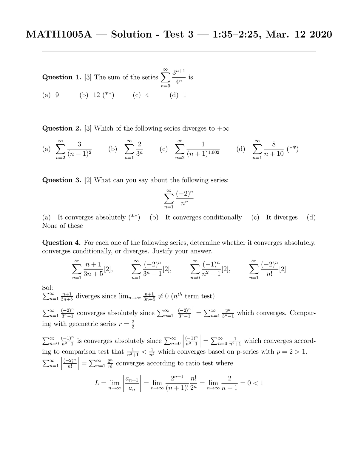 S test 3 1005 W20 - assessment - MATH1005A — Solution - Test 3 — 1:35–2 ...