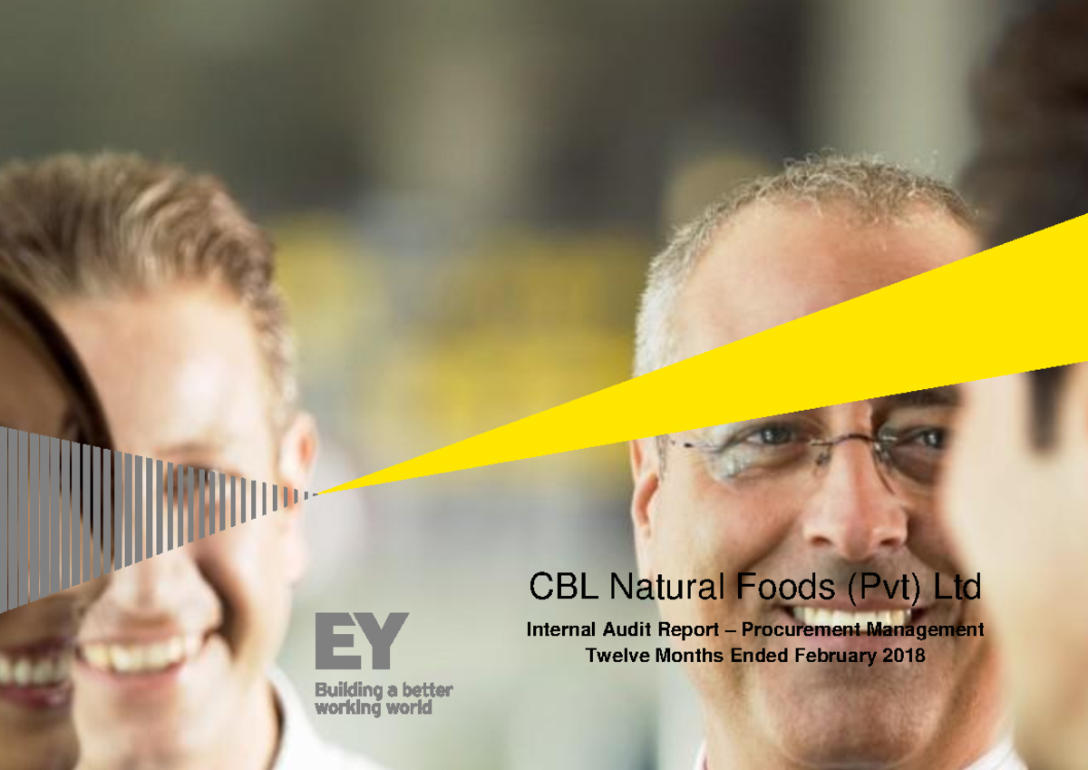 Cblnf Final Procurement Management IA Report as at 28 - CEYLON BISCUITS ...