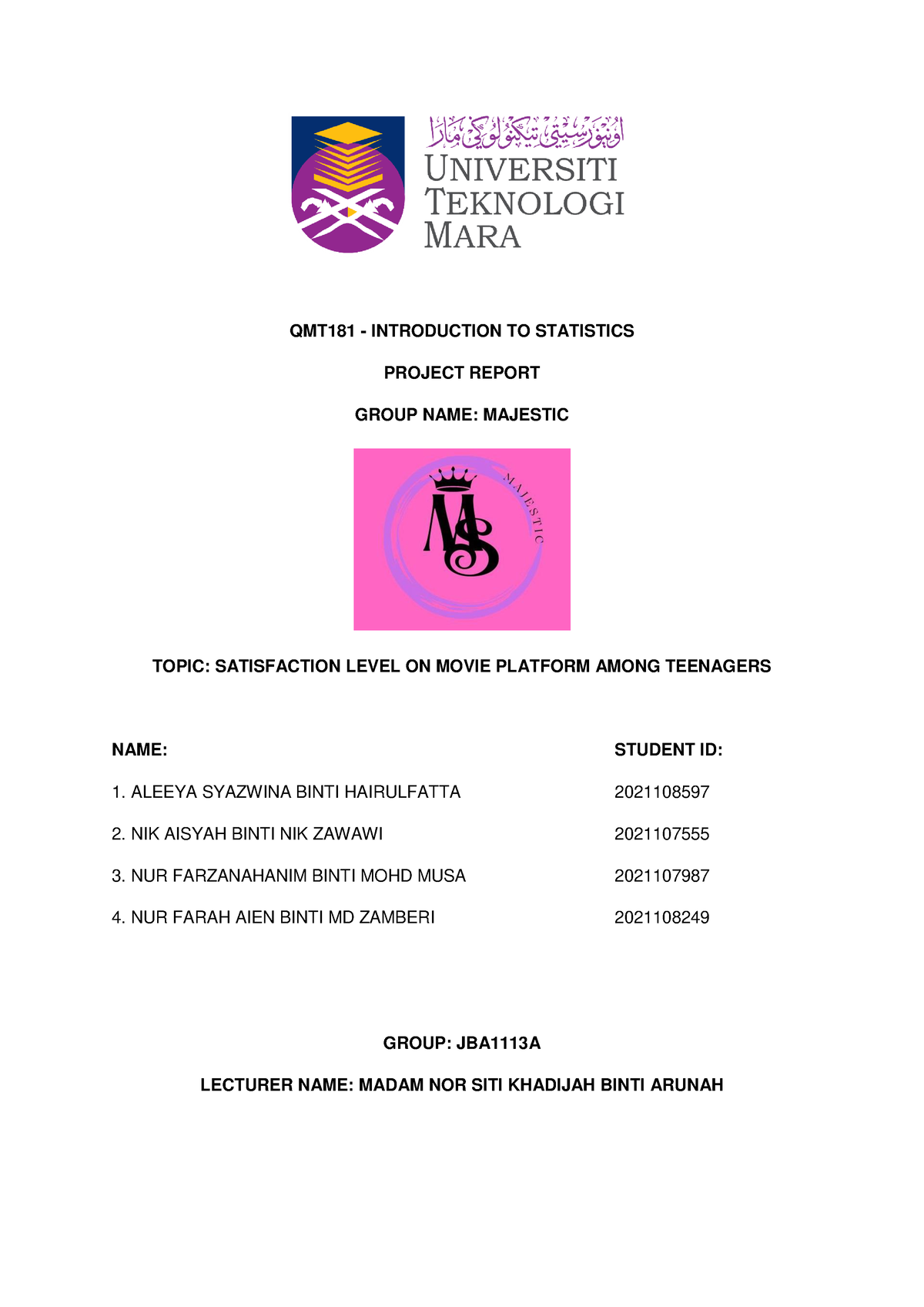 qmt181 group assignment