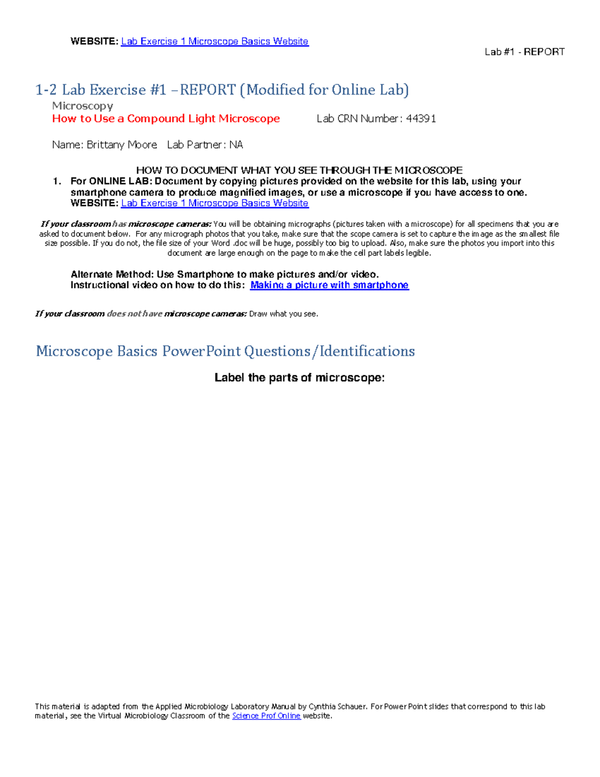 12 MicroscopyLab1 Report with Power Point Questions download(1) Lab 1 REPORT This