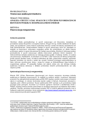 Mag4a - opis - Charakterystyka promieniowania molibdenowej lampy ...