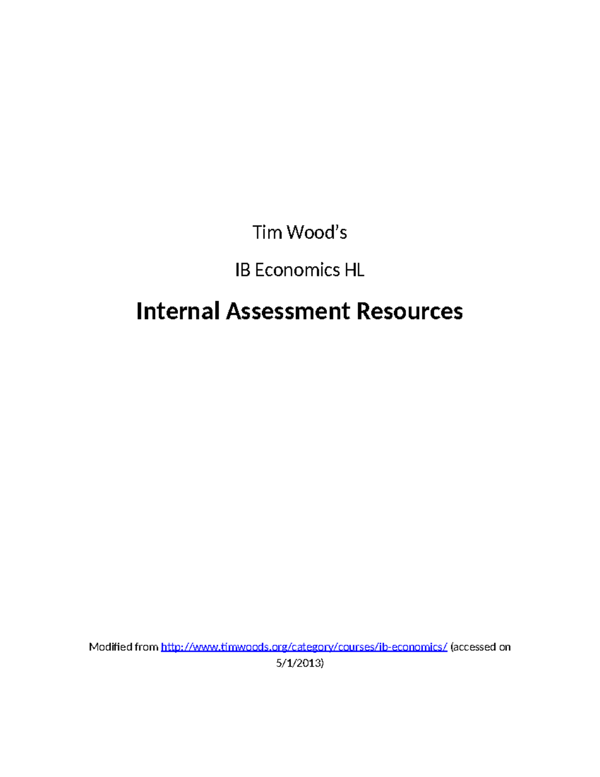 IB Econ IA Guidance - example - Tim Wood’s IB Economics HL Internal ...