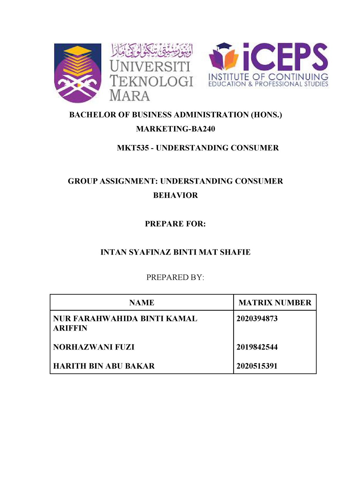 article review mkt535