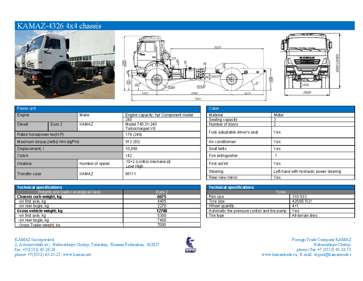 Catalog 4326 TA - sách chuyên khảo - KAMAZ Incorporated 2, Avtozavodski ...