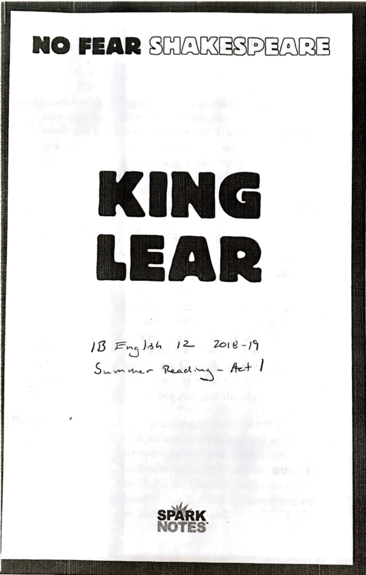 King Lear No Fear - A Selection Of King Lear - PROD 212 - Studocu