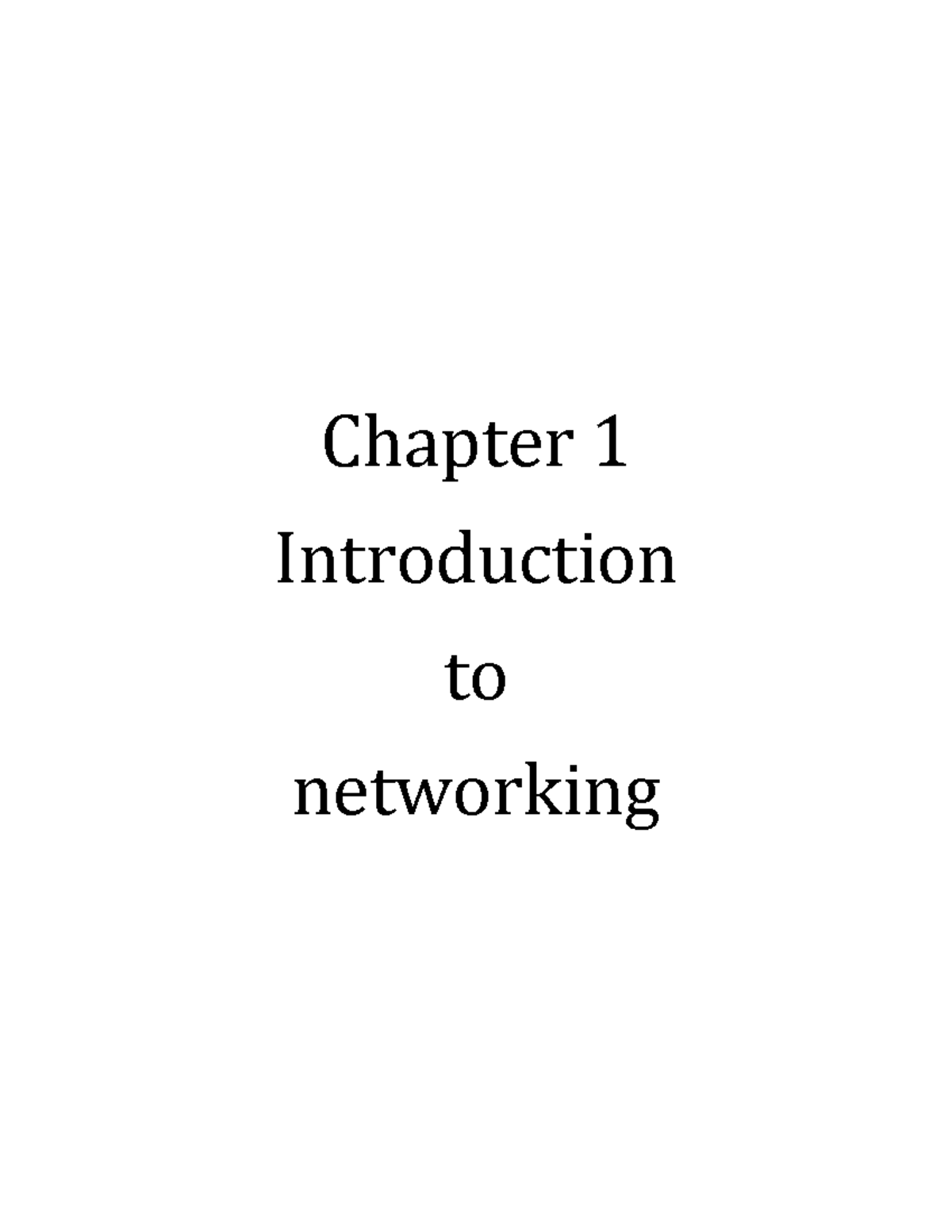 Computer Networks Chap1 - Chapter 1 Introduction To Networking Data ...