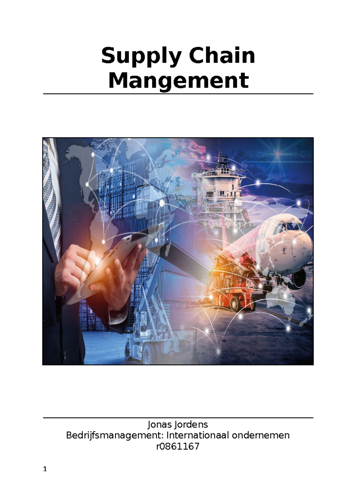 Supply Chain Management - Supply Chain Mangement Jonas Jordens ...