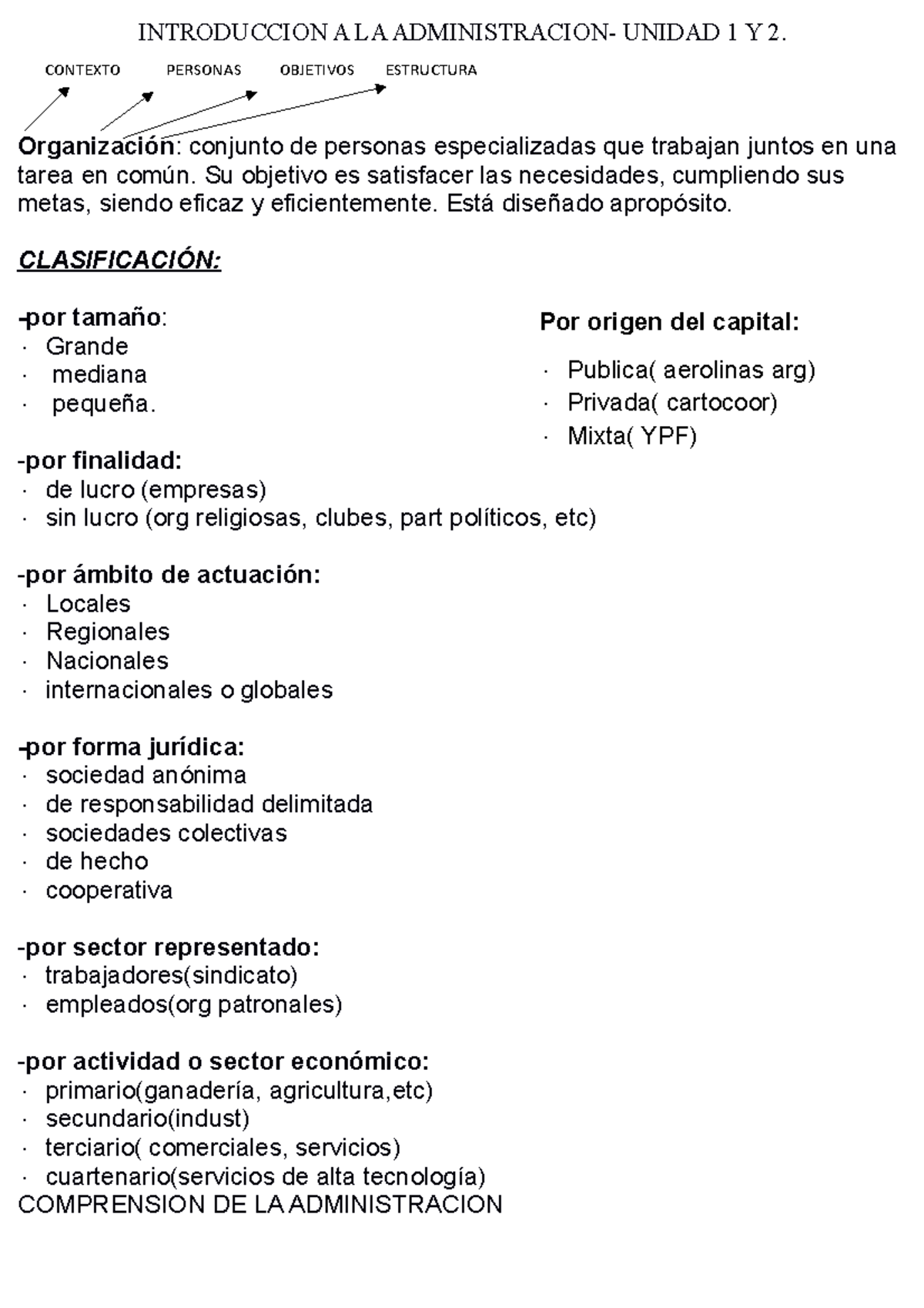 Resumen Primer Parcial Completo Introdu A La Adm - INTRODUCCION A LA ...