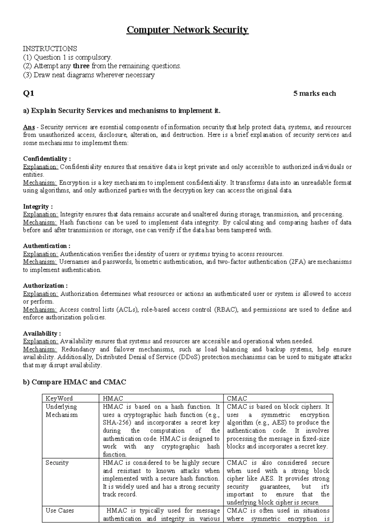 AIDS IMP Questions - AIDS -II IMP QUESTIONS Explain the components of ...