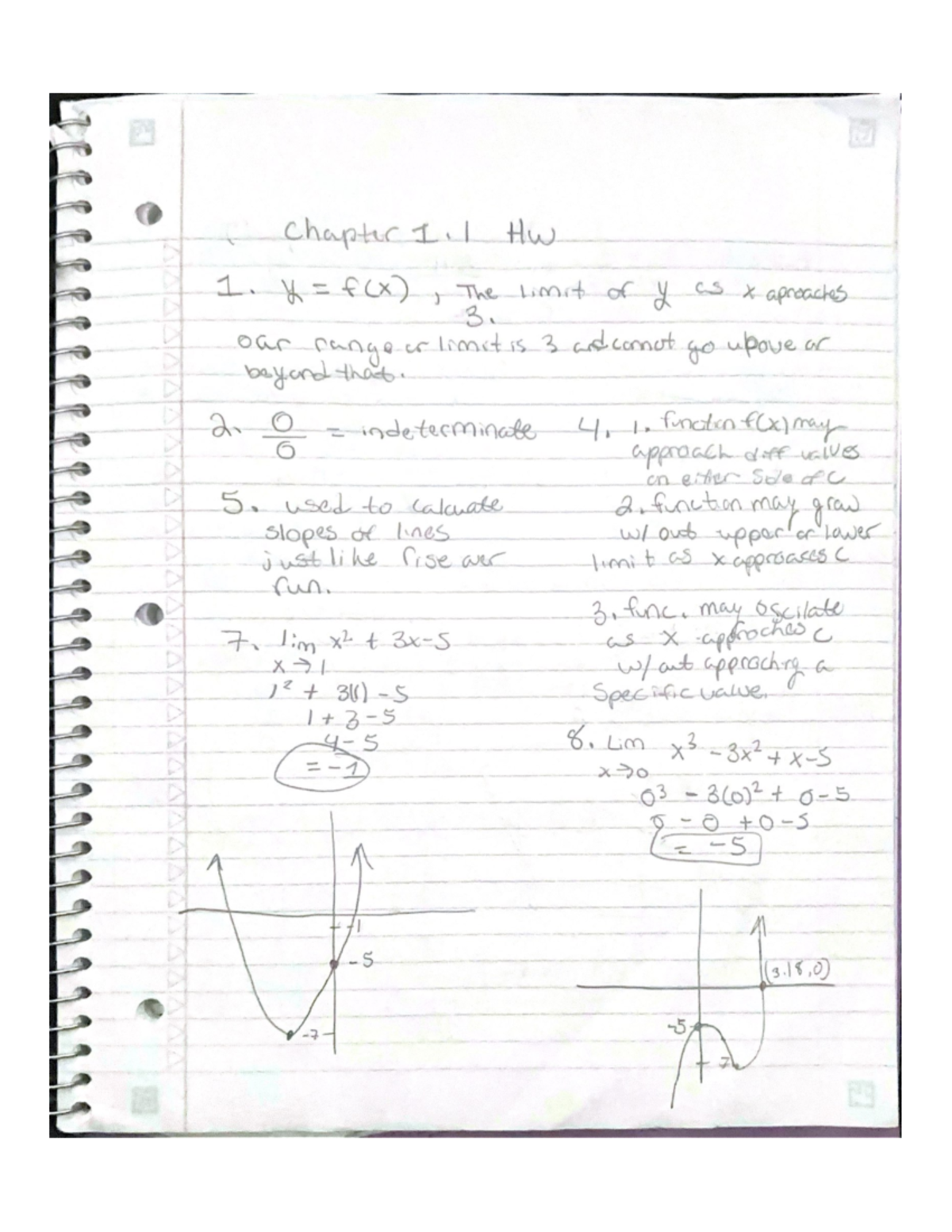 1.1 Hw Calc - Homework for chapter 1. - MATH 120 - Studocu