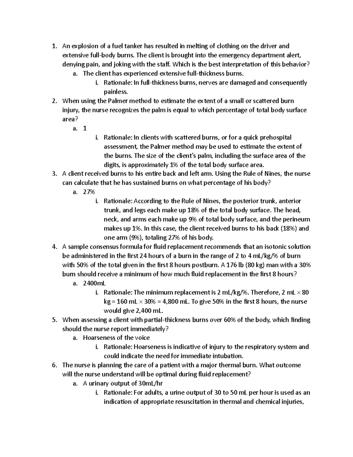 practice questions - An explosion of a fuel tanker has resulted in ...