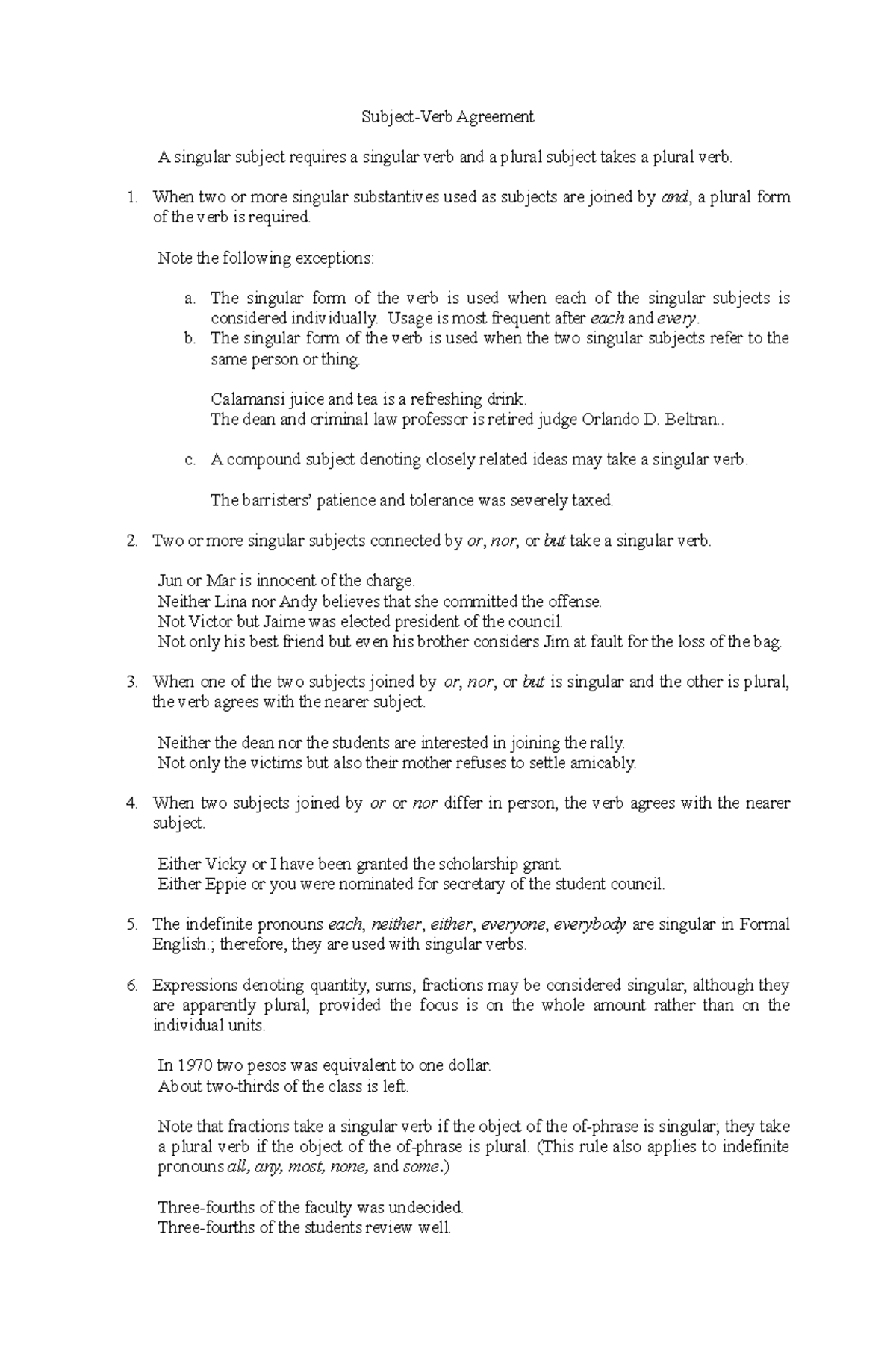 Rules Of Subject Verb Agreement Powerpointcraigslist Personals Topeka Kansas - 2z42ug2