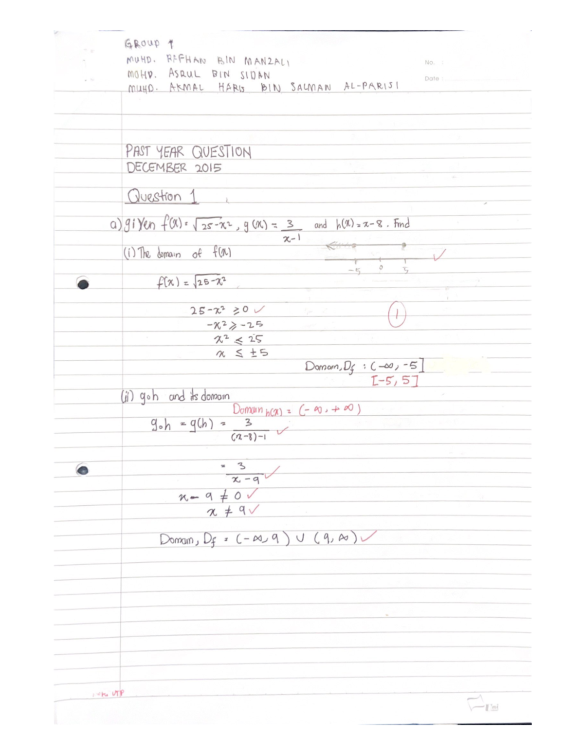 DEC2015 MAT421 - answer past year question. - Calculus I - Studocu