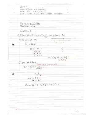 Bincang Soalan Past sem Part 2 - Calculus 1 - UiTM - Studocu