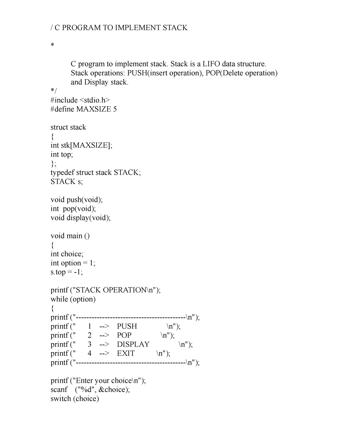 data-structures-using-c-language-programs-1-1-menu-driven-c