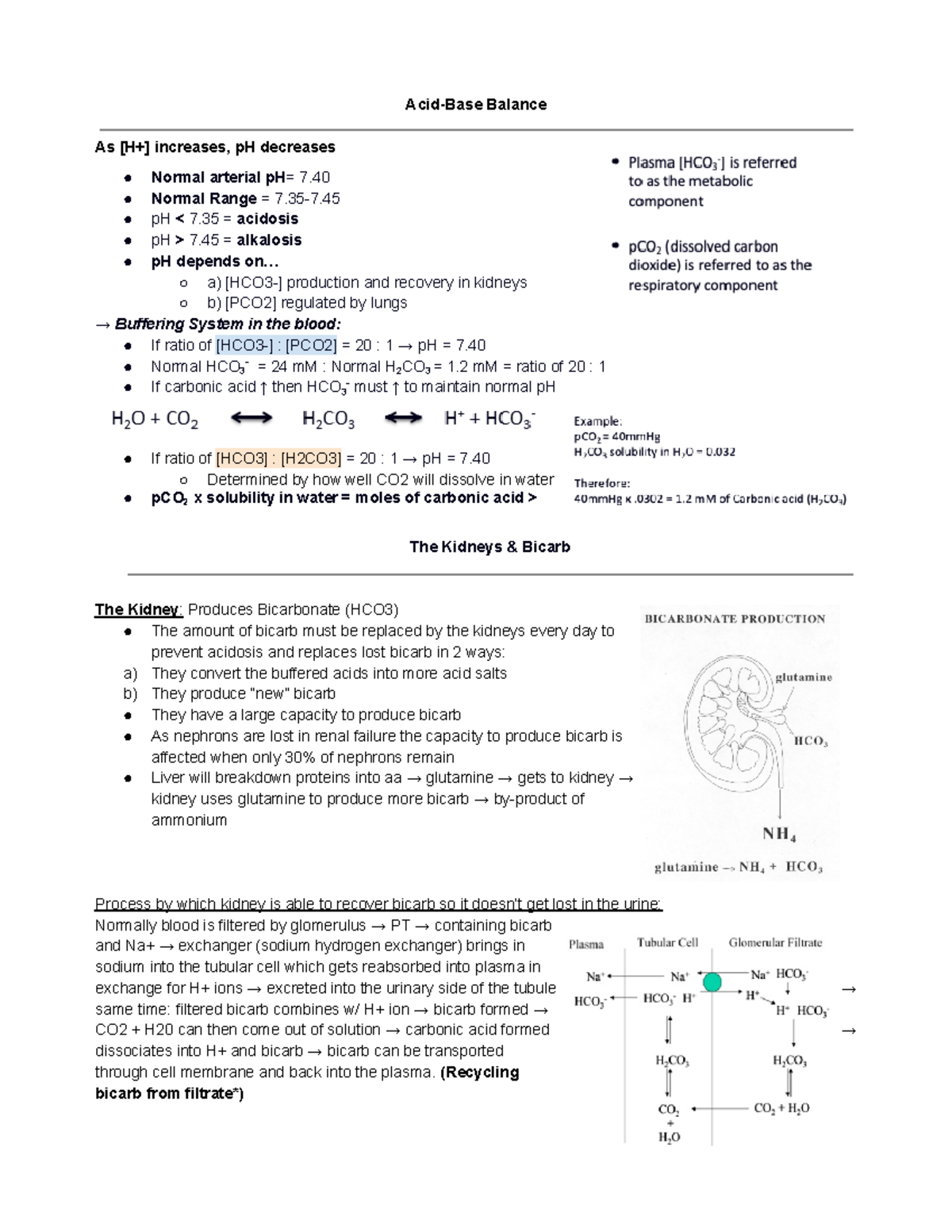 Module 8 - Fluid, Electrolytes and Acid Base Disorders - Acid-Base ...
