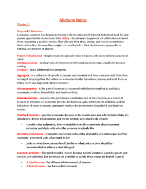 Econ overview - econ 2023 tmu - Ch 1 The Principles and Practices of ...