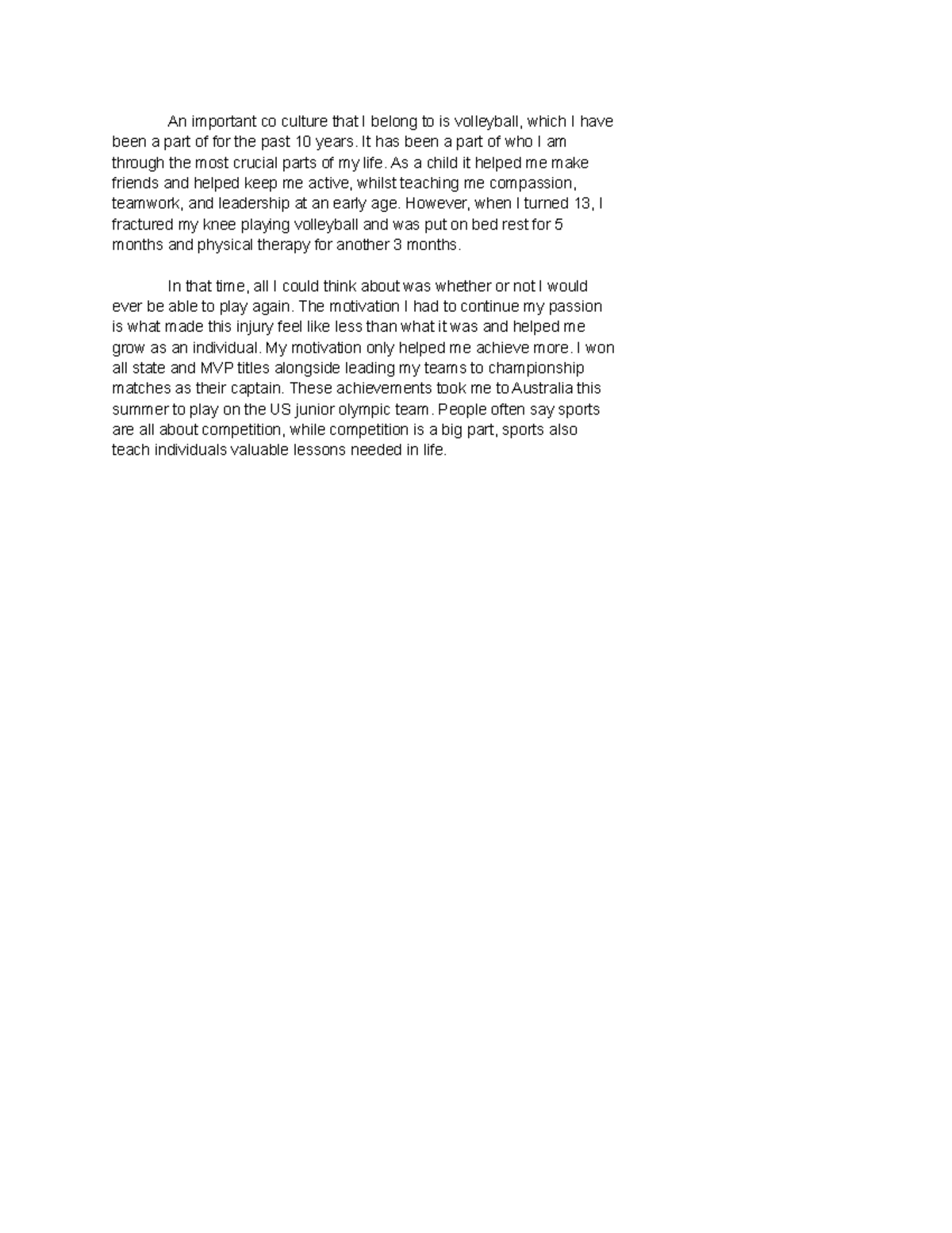 Culture Speech Lecture notes 4 An important co culture that I