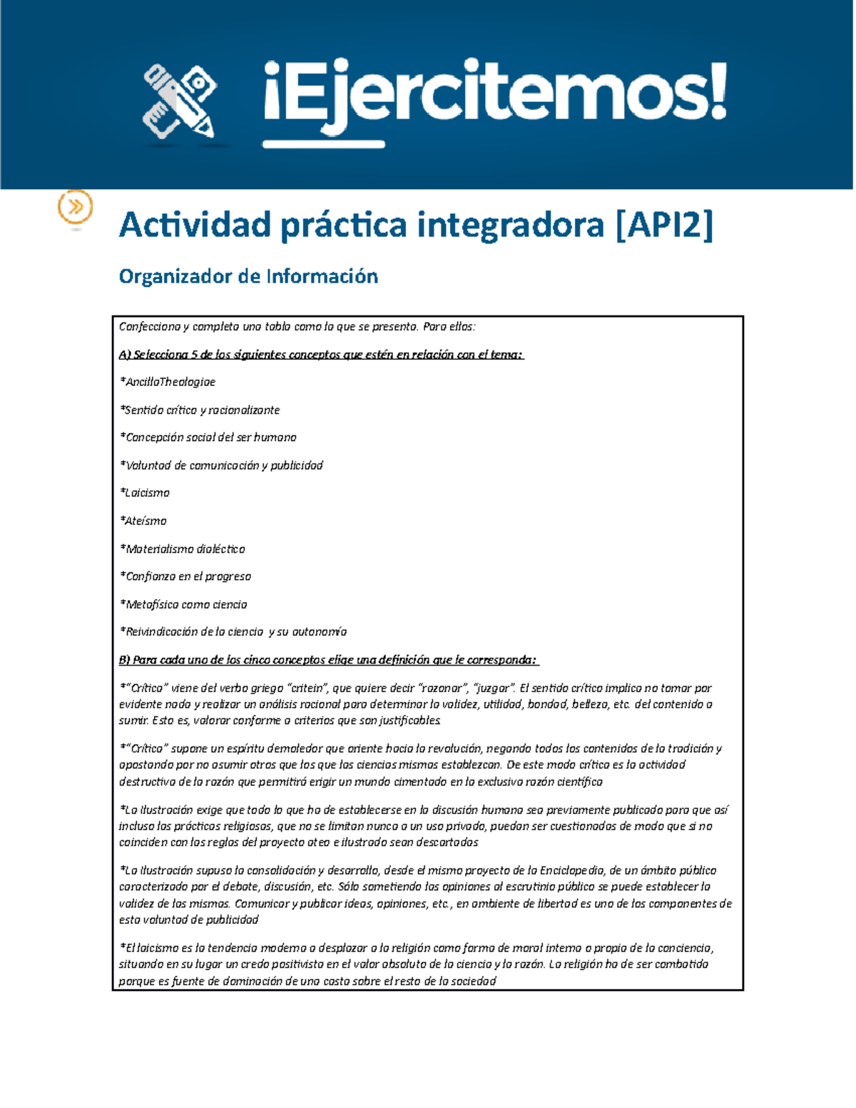 Actividad api 2 filosofia - Actividad práctica integradora [API2 ...