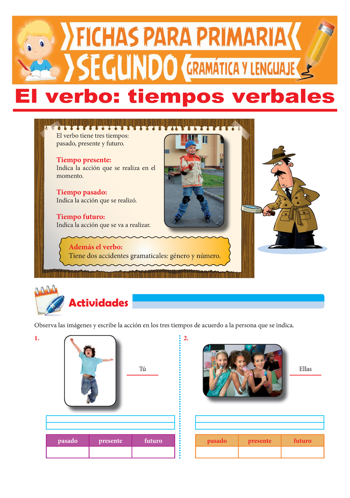 Tiempos Verbales Online Worksheet For Segundo De Primaria Sexiz Pix