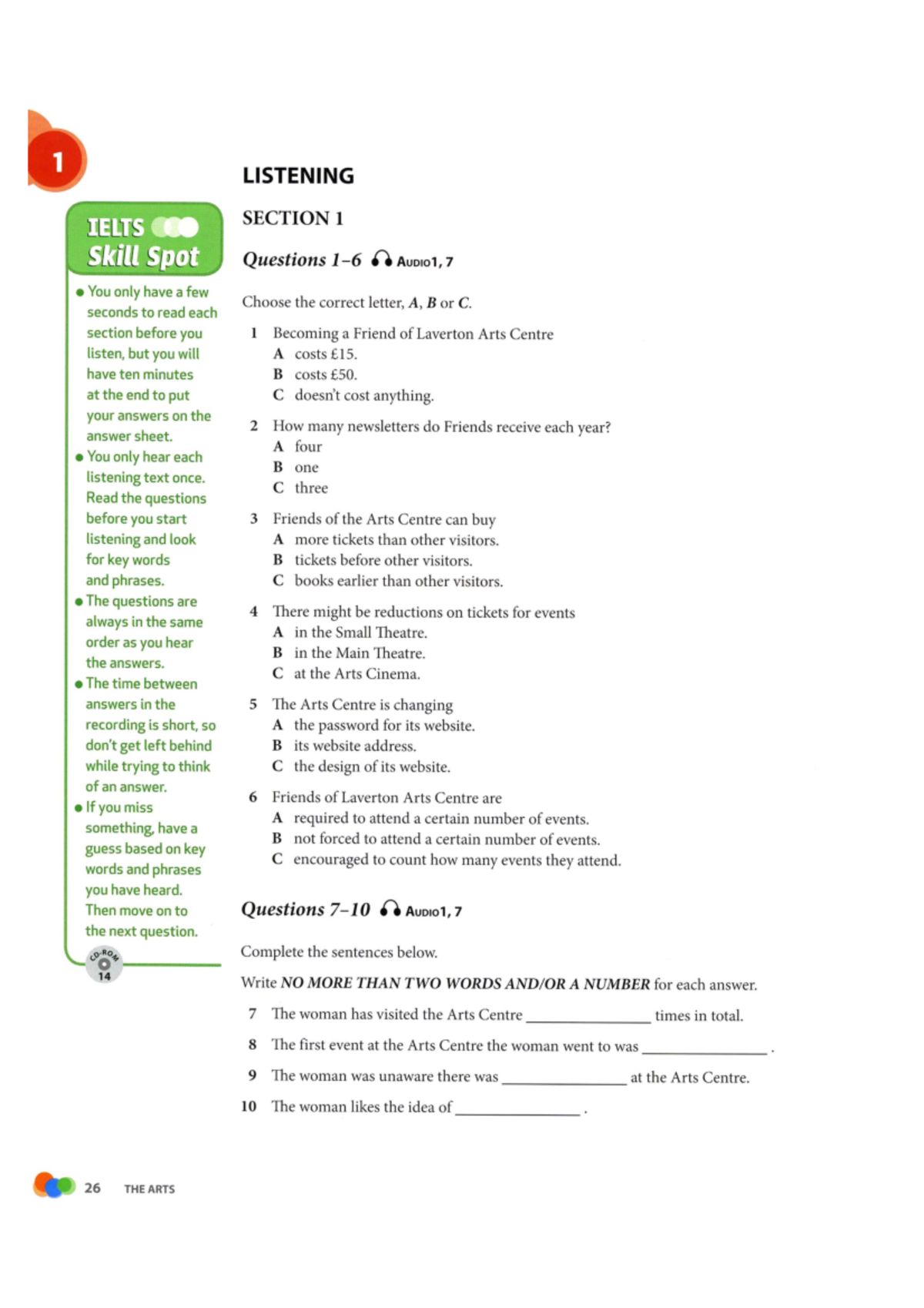 Exam Practice Listening 1 - English - Studocu