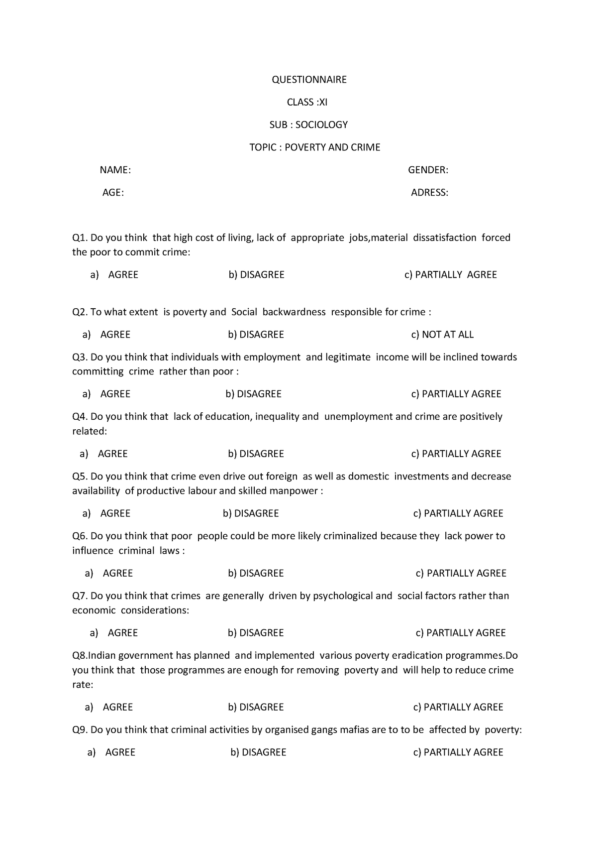 questionnaire-on-poverty-and-crime-questionnaire-class-xi-sub