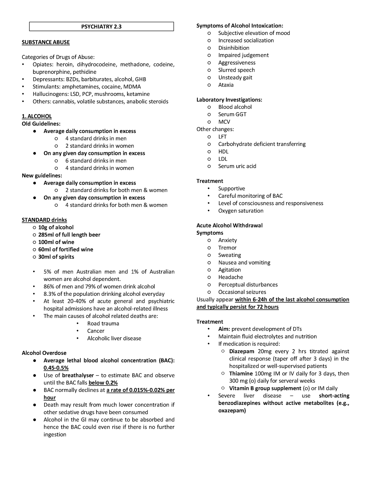 review-notes-on-psychiatry-2-psychiatry-2-substance-abuse-categories