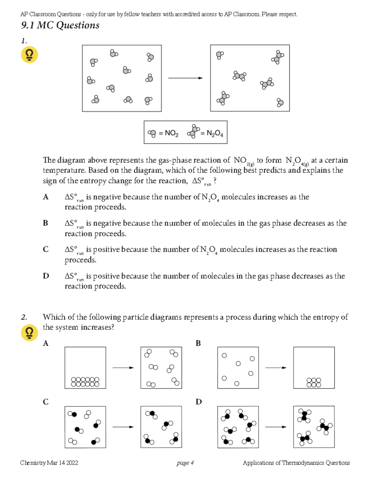 9 Electrochemistry Practice Problems 9 MC Questions 1. !e diagram