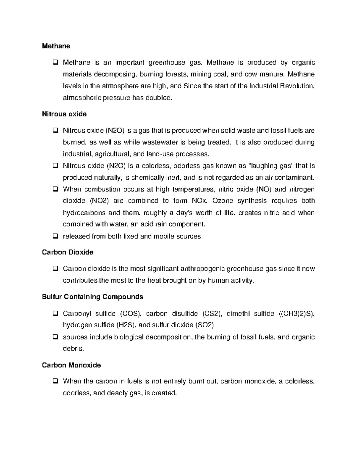 activity 1- sce - Methane Methane is an important greenhouse gas ...