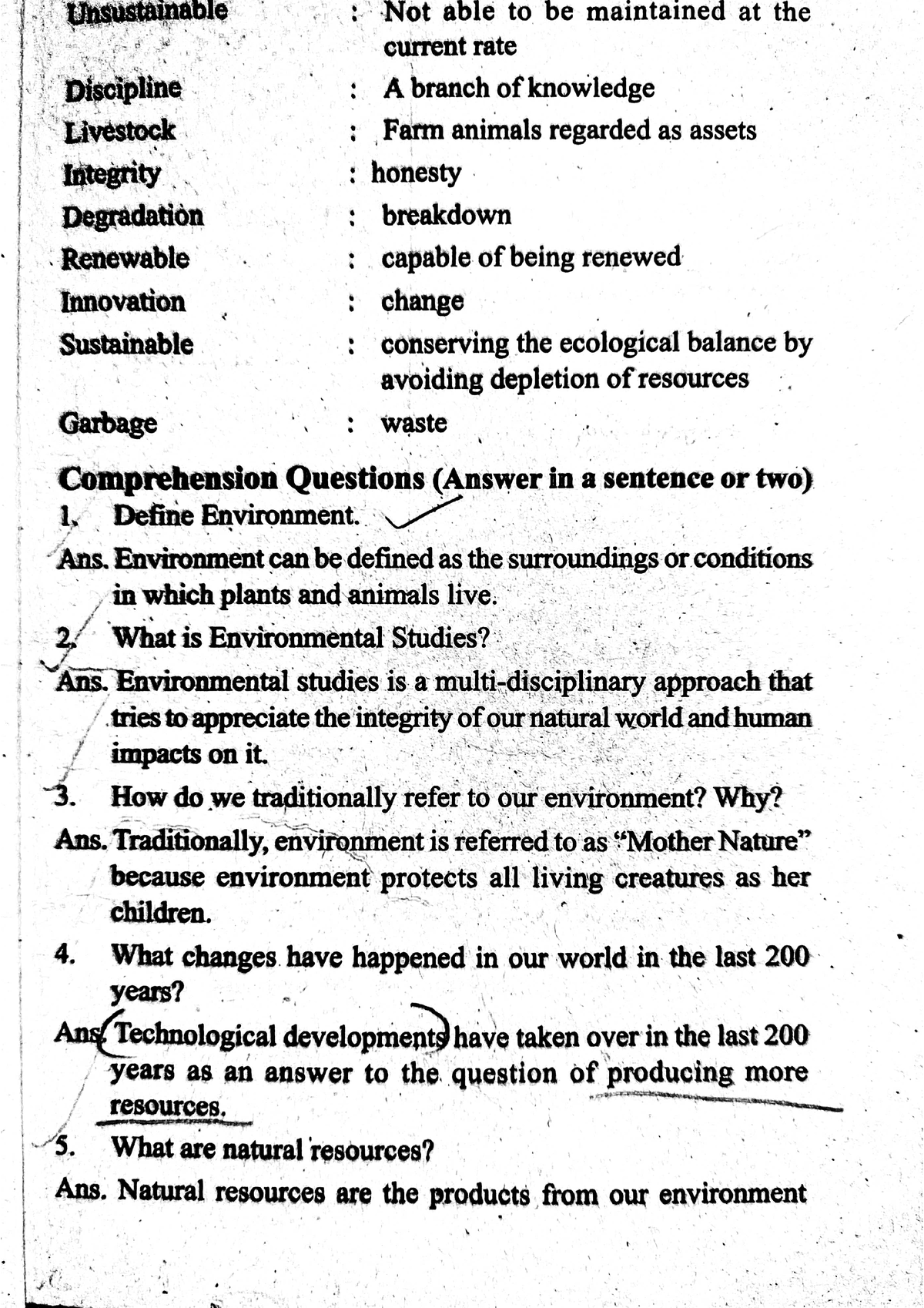 Environmental - Environment And Disaster Management - Environmental ...