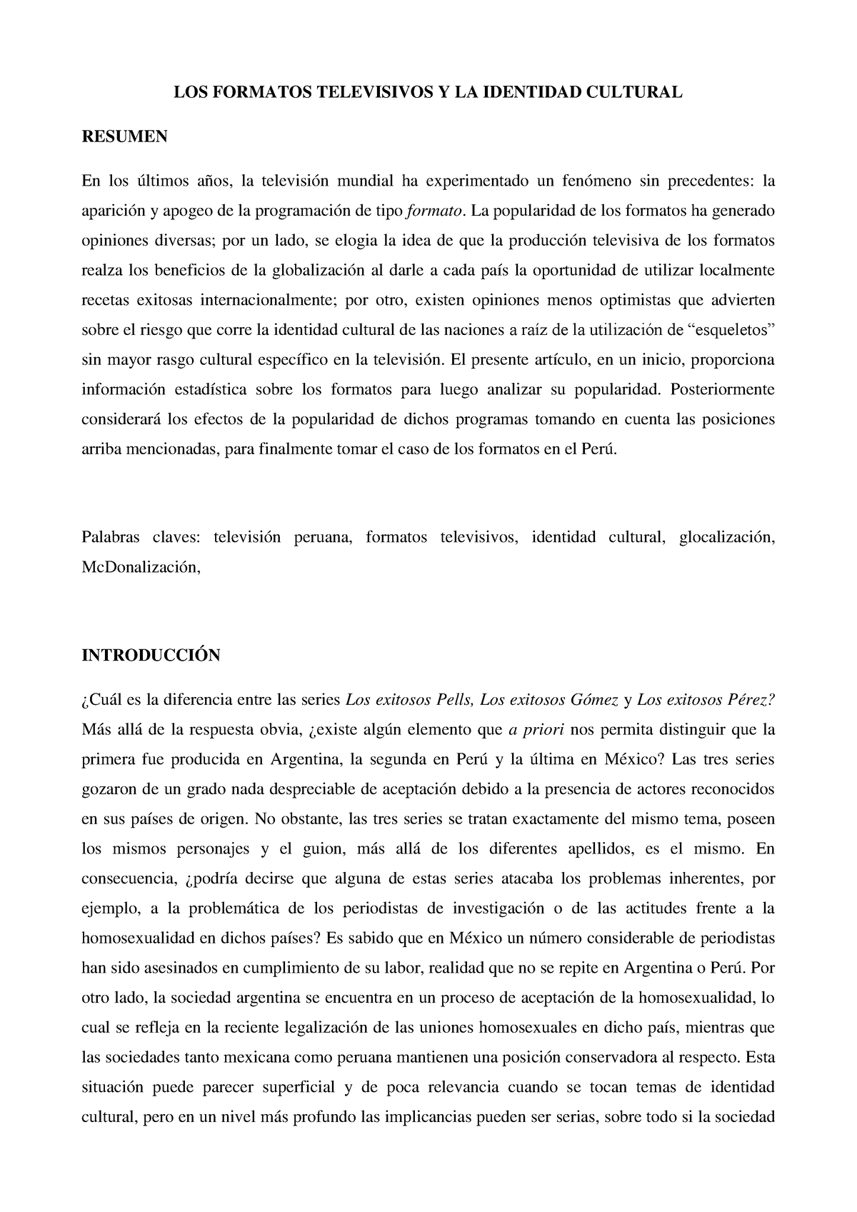 Control DE Lectura GÉ Neros Y Formatos -Mayra Yaranga - LOS FORMATOS ...