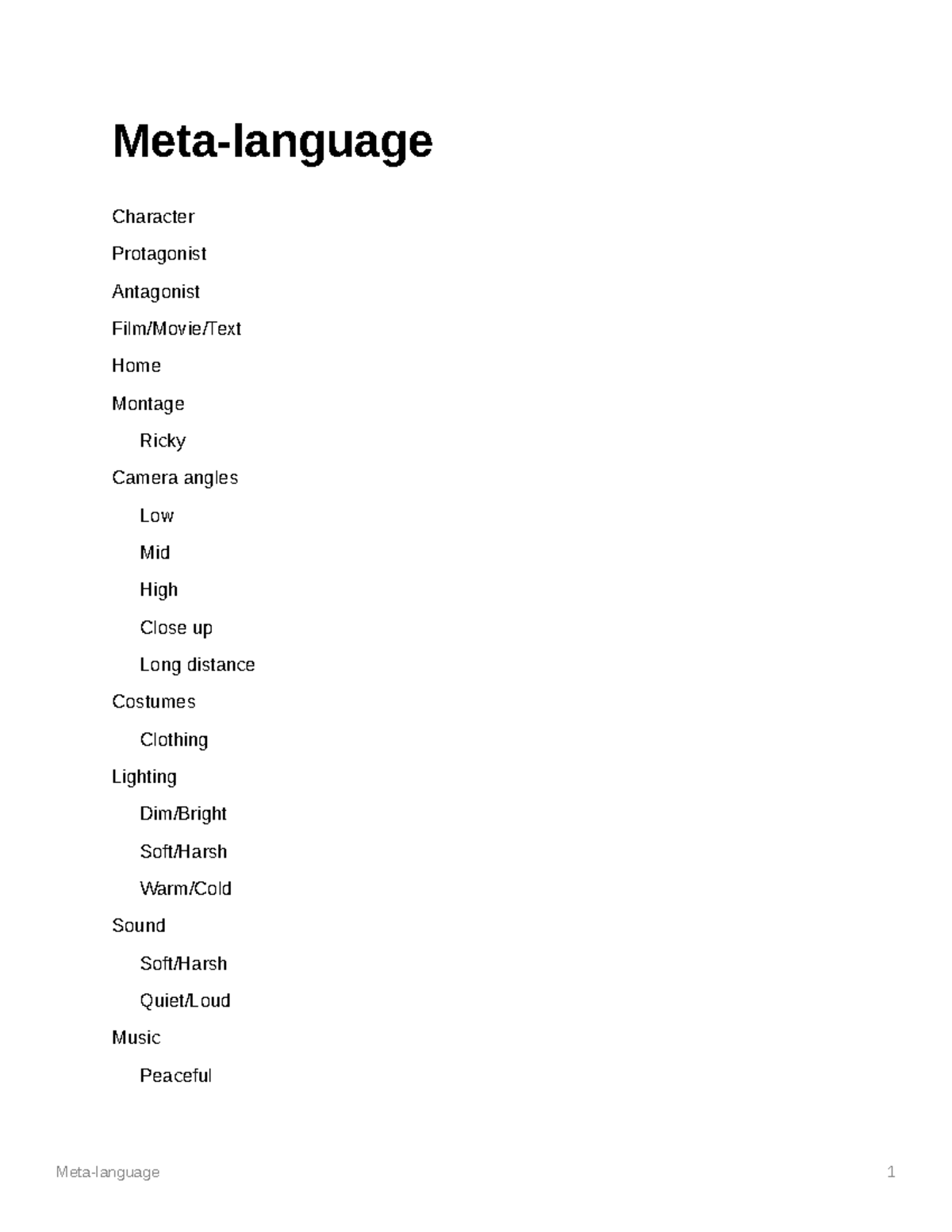 Hunt for the WIlderpeople Metalanguage Metalanguage Character