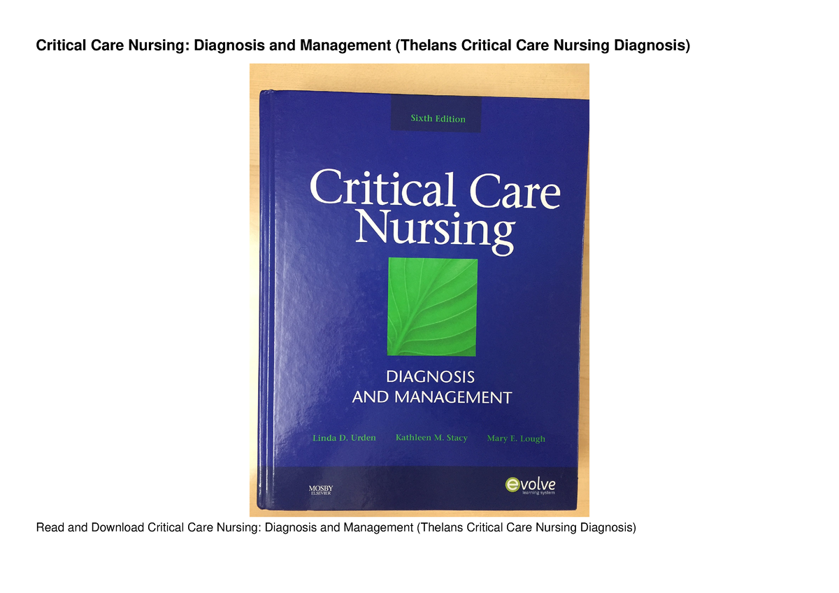 Read Ebook [PDF] Critical Care Nursing: Diagnosis And Management ...