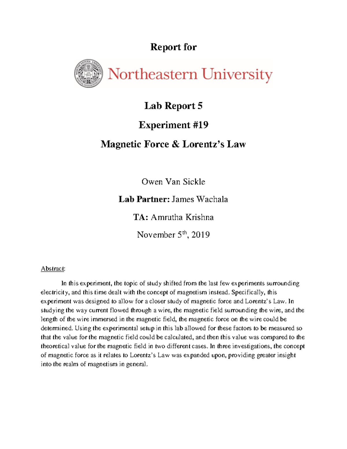 Lab 5 Experiment 19 Force Warning TT undefined function