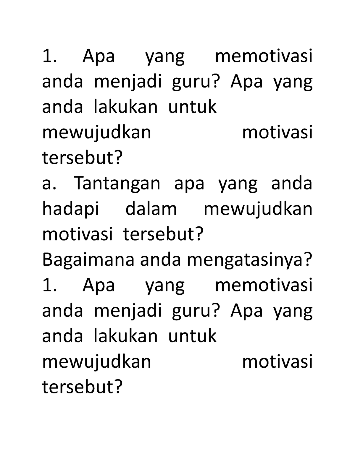 PPG Point 1 Abc - Jawaban Essay Ppg No 1 - 1. Apa Yang Memotivasi Anda ...