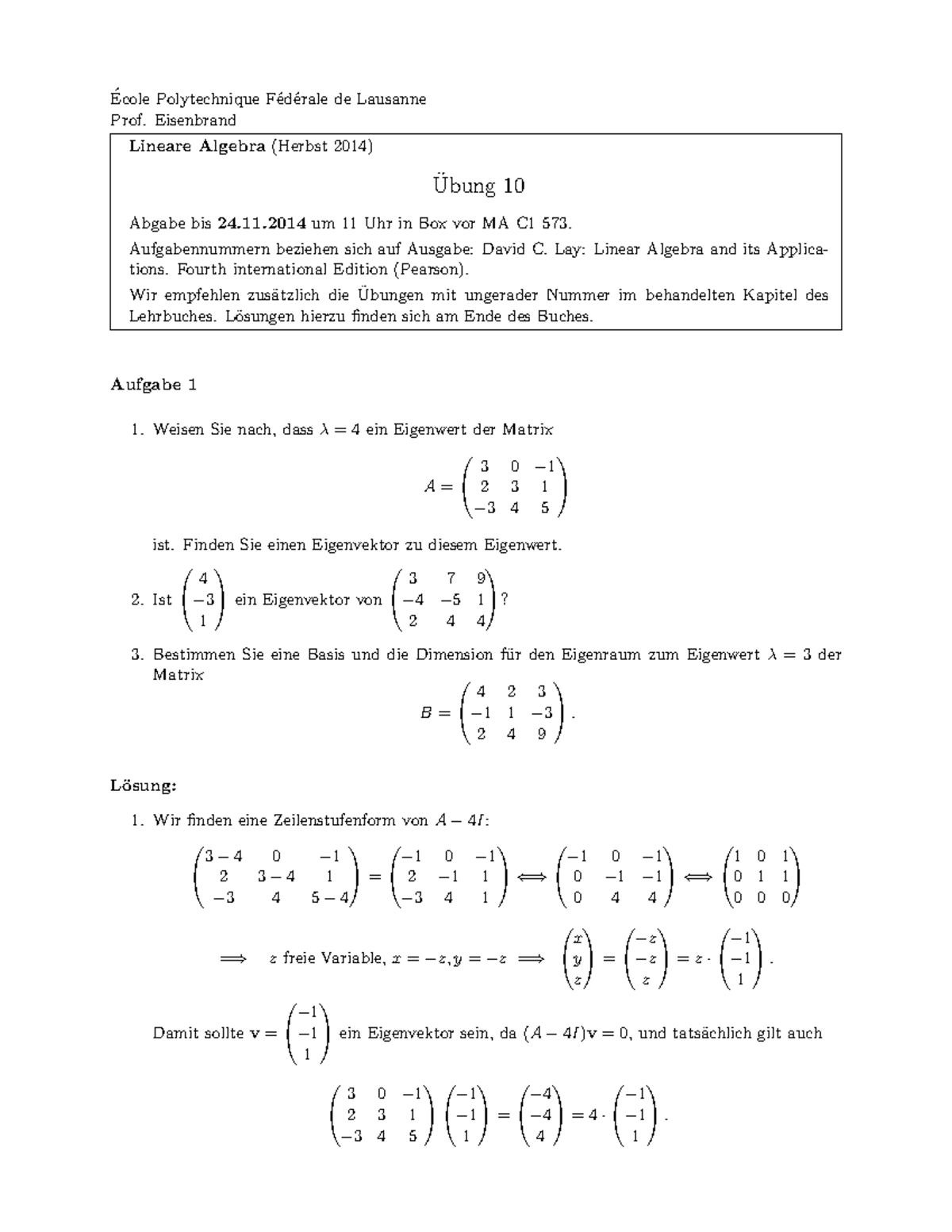 Losung math 12 with answer - Ecole Polytechnique F ́ed ́erale de ...