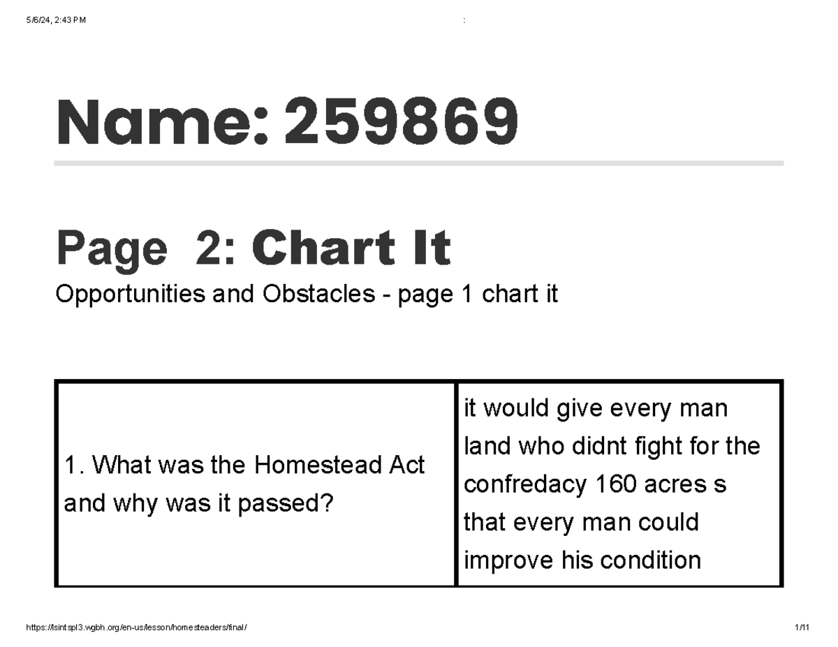 jkjukijhikjhohiou - Name: 259869 Page 2: Chart It Opportunities and ...